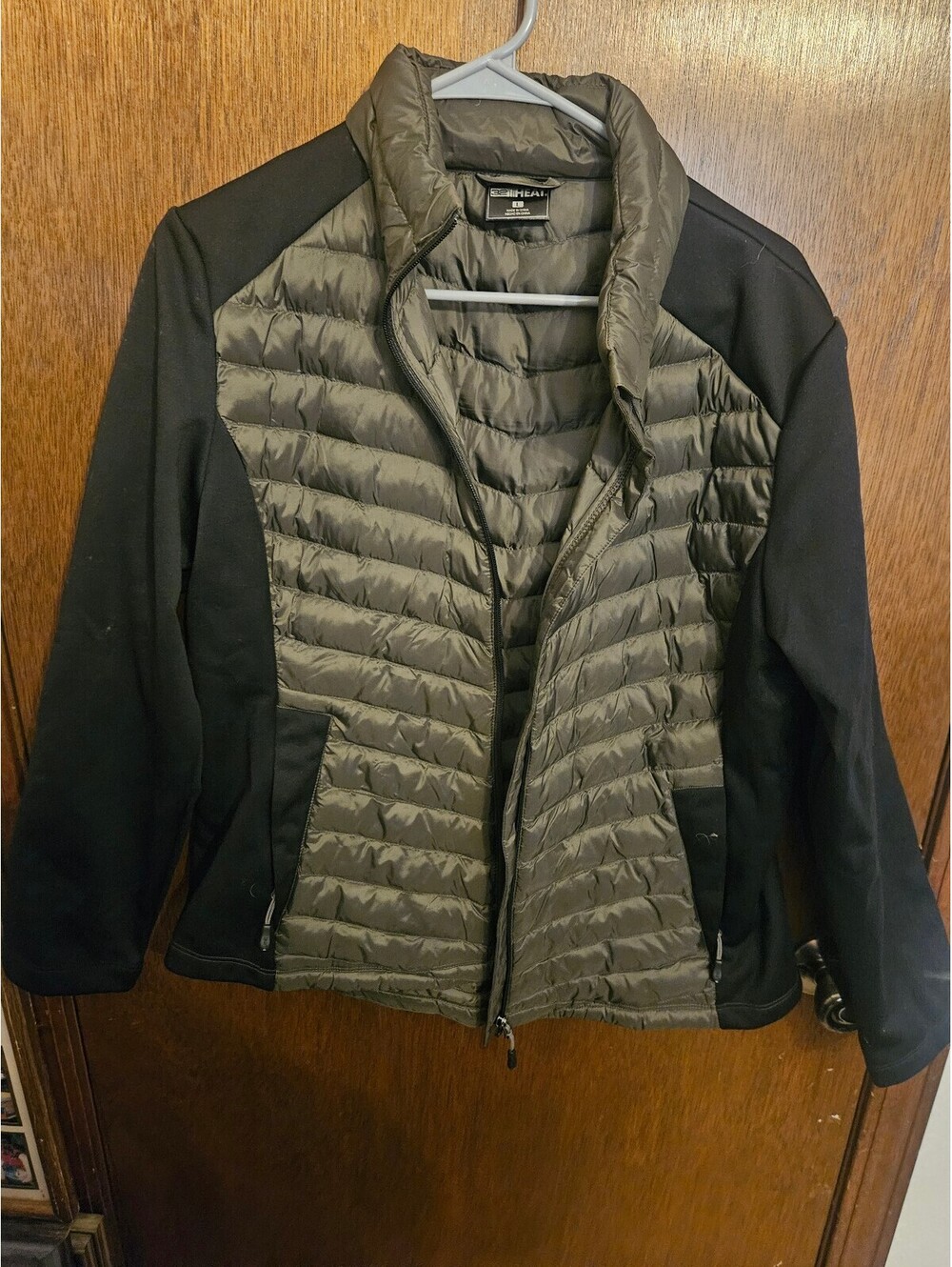 32 Heat Men's Lightweight Puffer and Softshell Jacket with Zipper Pockets